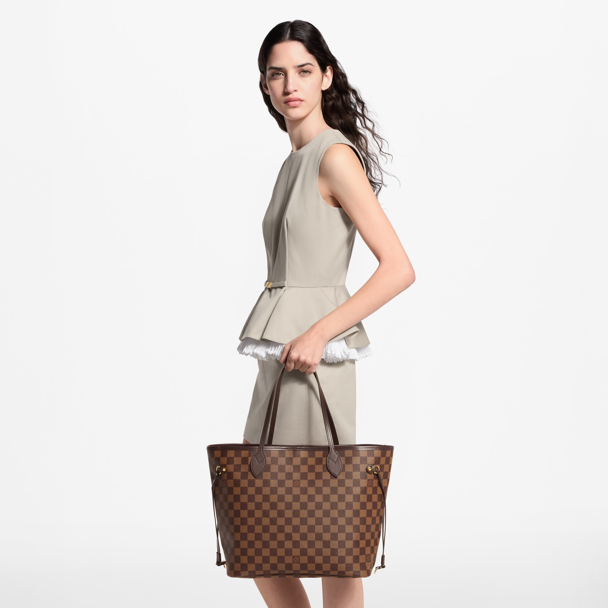 Neverfull MM Damier Ebene Canvas - Handbags | LOUIS VUITTON